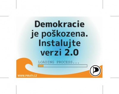 Demokracie samolepka